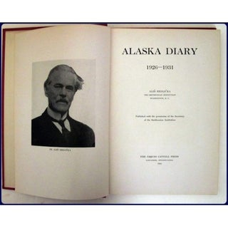Item #1319 ALASKA DIARY, 1926-1931. A. Hrdlicka