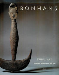 Item #1452 (Auction Catalogue) Bonhams, December 9, 1992. TRIBAL ART