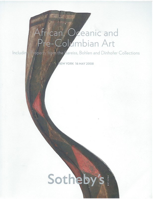Item #15115 (Auction Catalogue) Sotheby's, May 16, 2008. AFRICAN, OCEANIC AND PRE-COLUMBIAN ART,...