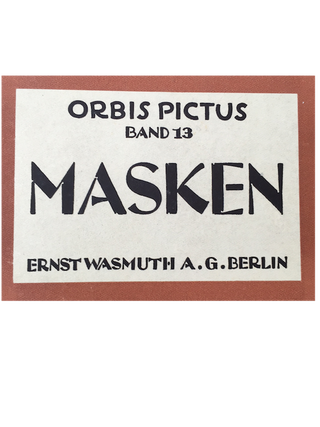 Item #156 MASKEN. R. Utzinger