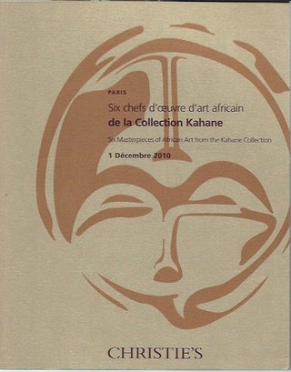 Item #15773 (Auction Catalogue) Christie's, December, 1, 2010. SIX CHEFS D'OEUVRE D'ART AFRICAIN...