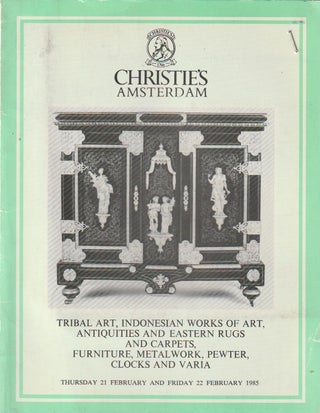 Item #15911 (Auction Catalogue) Chrisite's, February 21 & 22, 1985. TRIBAL ART, INDONESIAN WORKS...