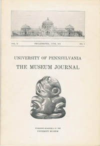 Item #2834 The Museum Journal, VOL. II, No. 2