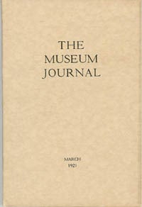 Item #2840 The Museum Journal, March 1921