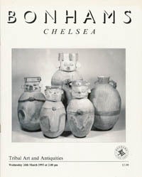 Item #4078 (Auction Catalogue) Bonhams, Chelsea, March 24, 1993. TRIBAL ART AND ANTIQUITIES