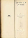 Item #4348 THE LOWER NIGER AND ITS TRIBES. A. g. Leonard, A. c, Haddon, preface