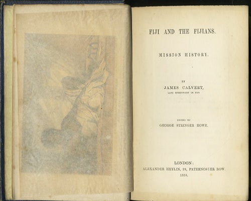 Item #534 FIJI AND THE FIJIANS. T. Williams, J. Calvert.