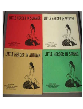 Item #5632 LITTLE HERDER IN AUTUMN. A. Clark, H., Denetsosie, ills.