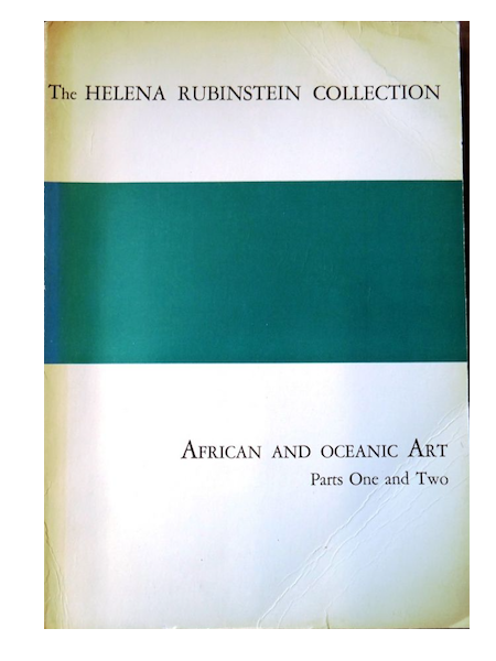 Item #9092 (Auction Catalogue) Parke-Bernet Galleries, April 21 and April 29, 1966. (parts 1 and 2) THE HELENA RUBINSTEIN COLLECTION, African and Oceanic Art