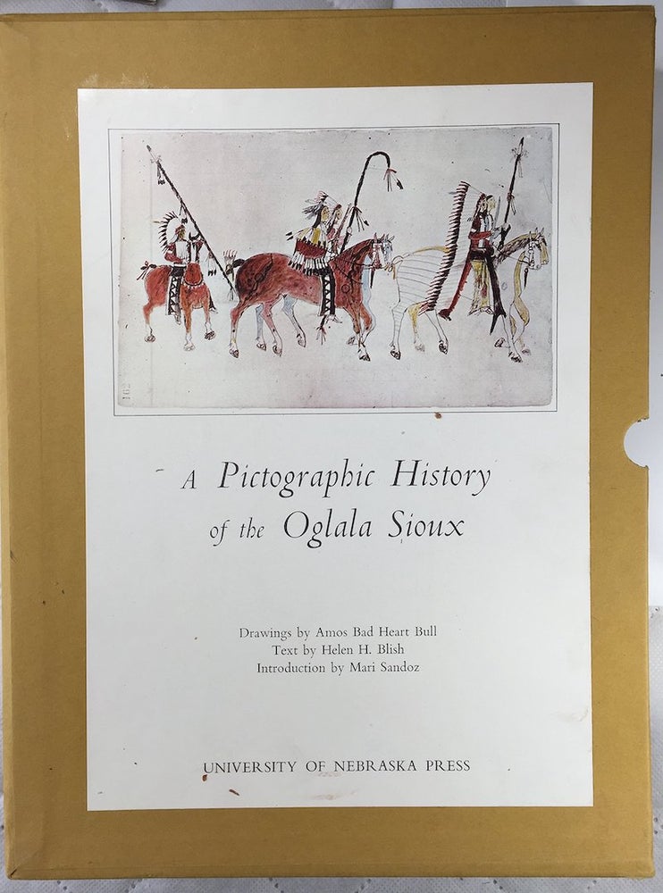 Item #9672 A PICTOGRAPHIC HISTORY OF THE OGLALA SIOUX. H. h. Blish, Amos Bad Heart Bull, M. Sandoz, intro., drawings.
