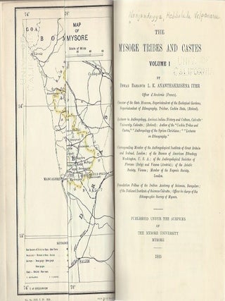 Item #9849 THE MYSORE TRIBES AND CASTES. D. B L. K Anan-Thakrishna Lyer